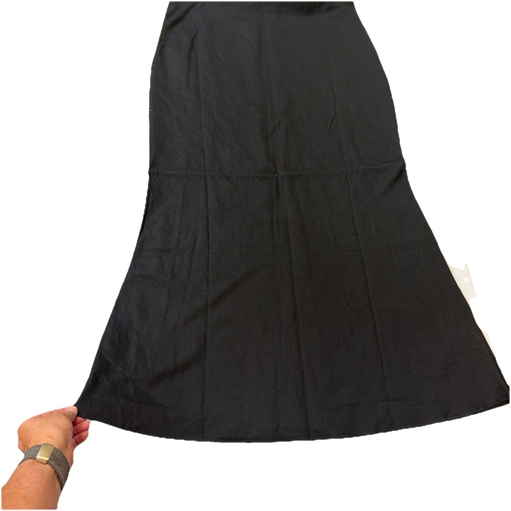 NWT Anthropologie Black Linen Blend Maxi Skirt Size XL The Tilda, Classic - Picture 9 of 11